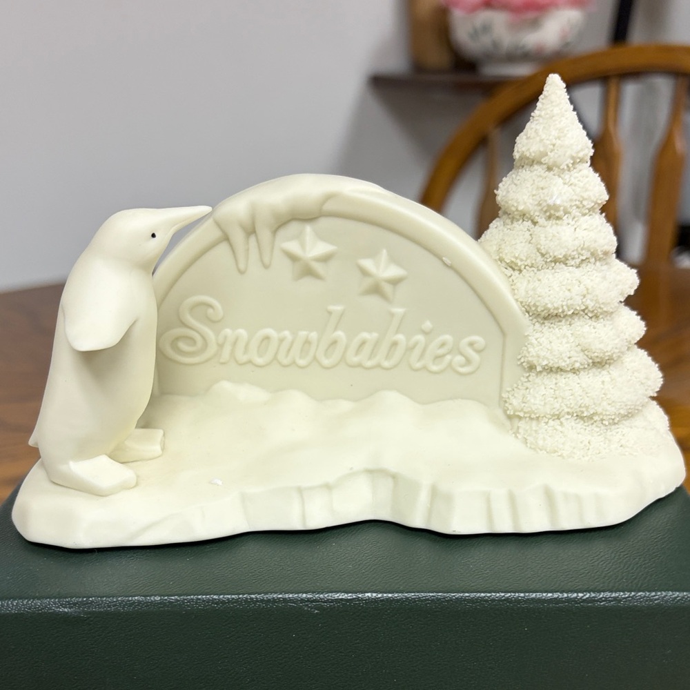Dept 56 Snowbabies Collectible Polar Sign